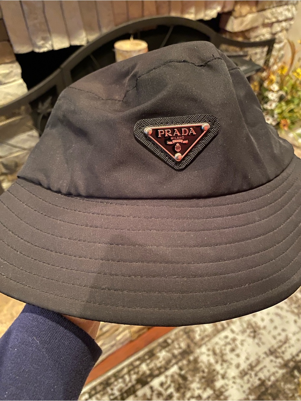 Black Nylon Bucket Hat - Designer look Accessory